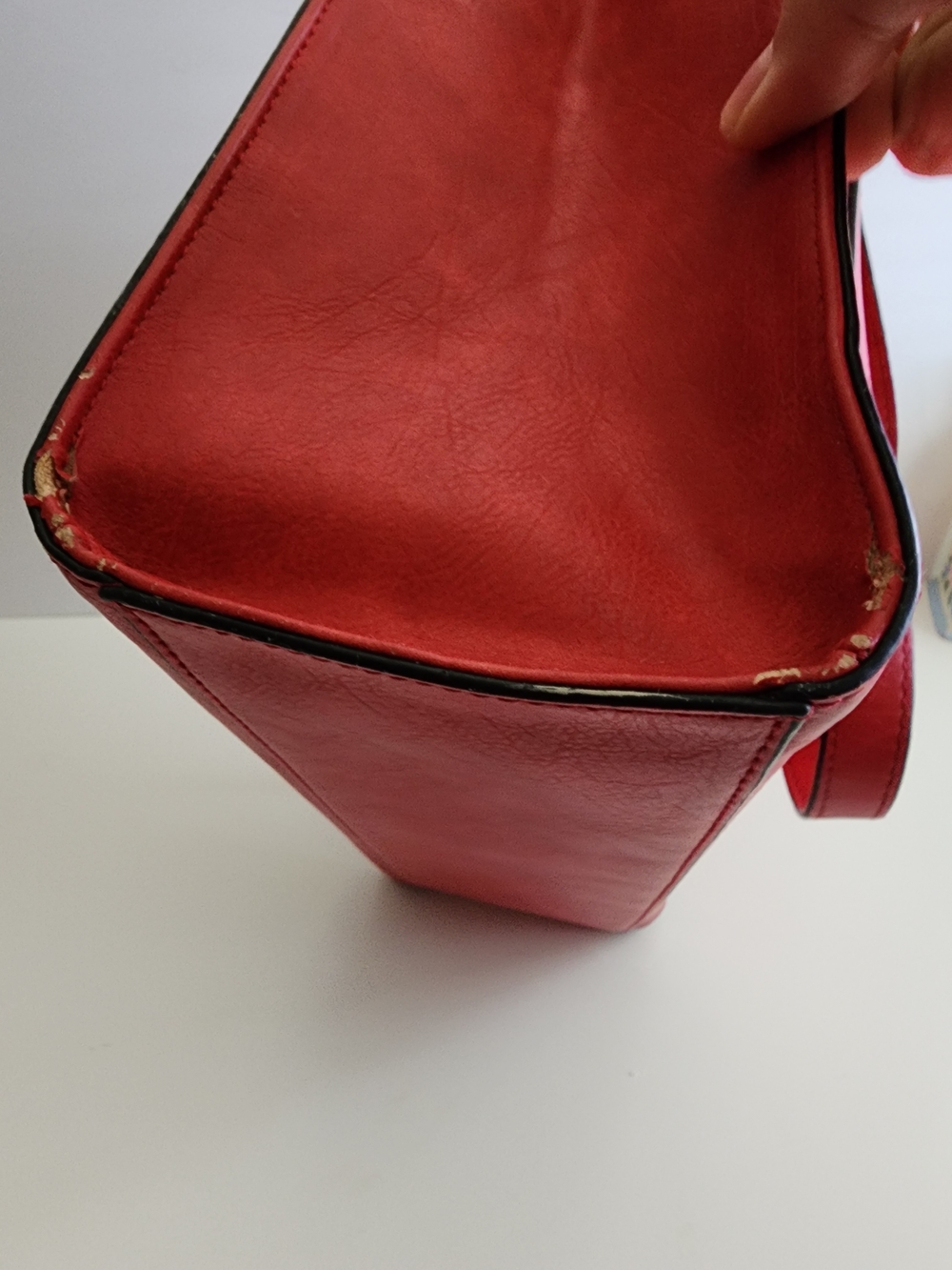 NWOT Sharif Tote Bag Red | Large Tote | Minor Wear - Picture 6 of 15